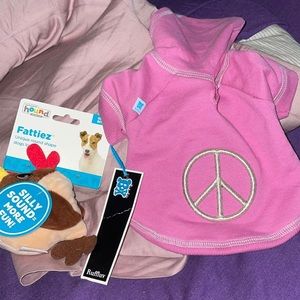 Size XXS Pet Hoodie & Toy Set!